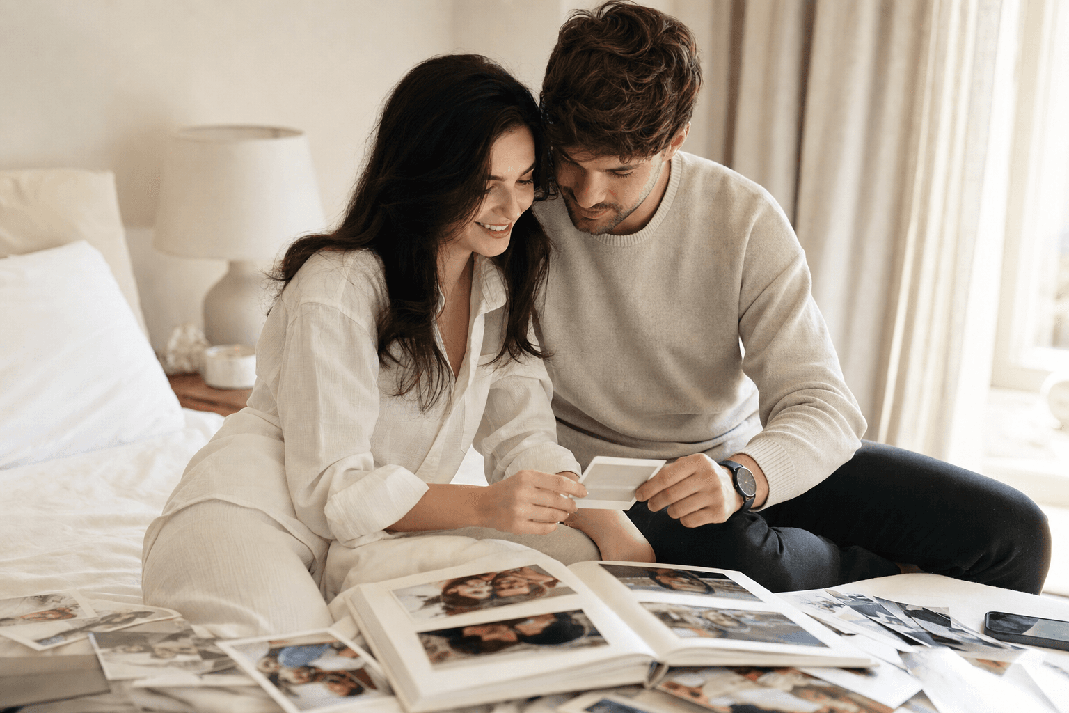 Organize the couple photos on your phone